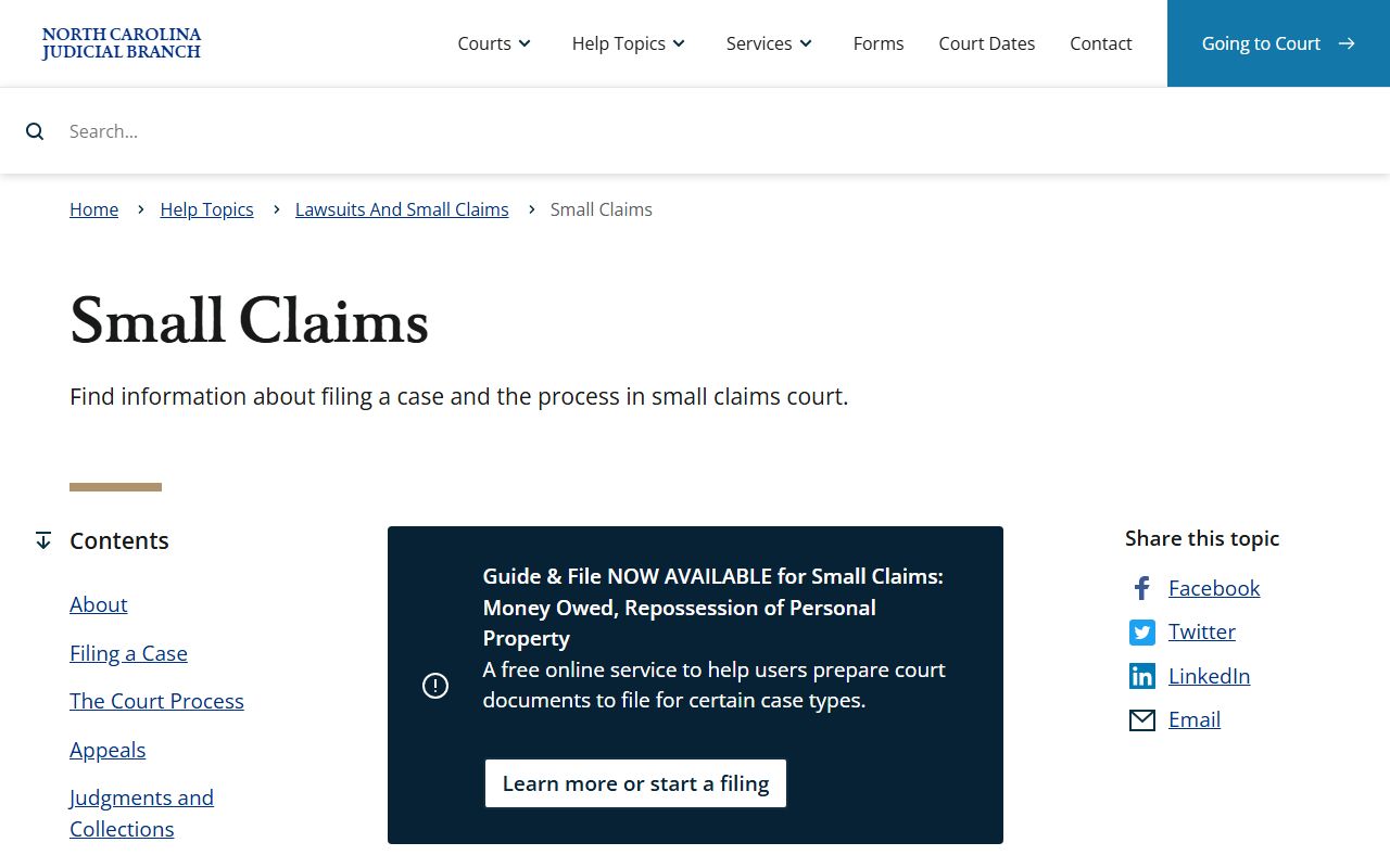 Pitt County Clerk of Superior Court small claims records