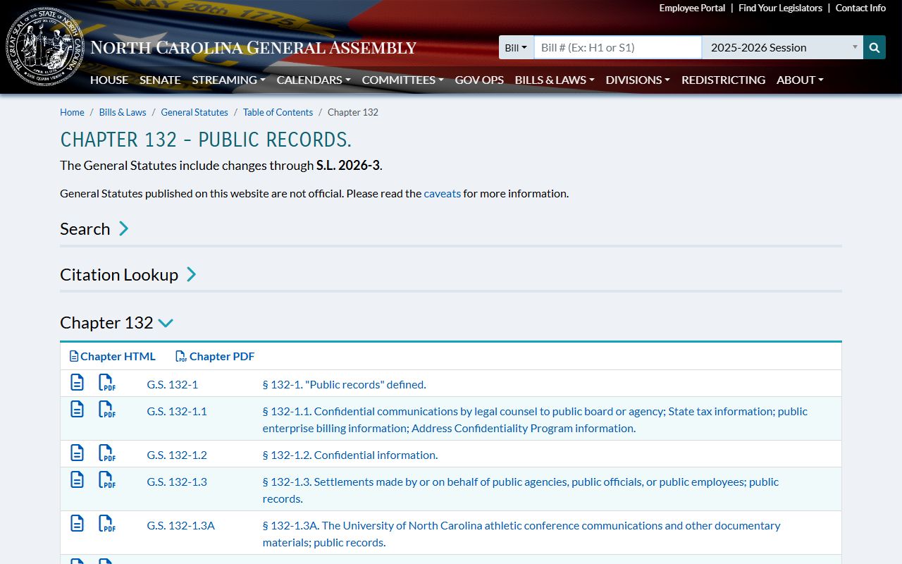 Pitt County court records North Carolina public records law chapter