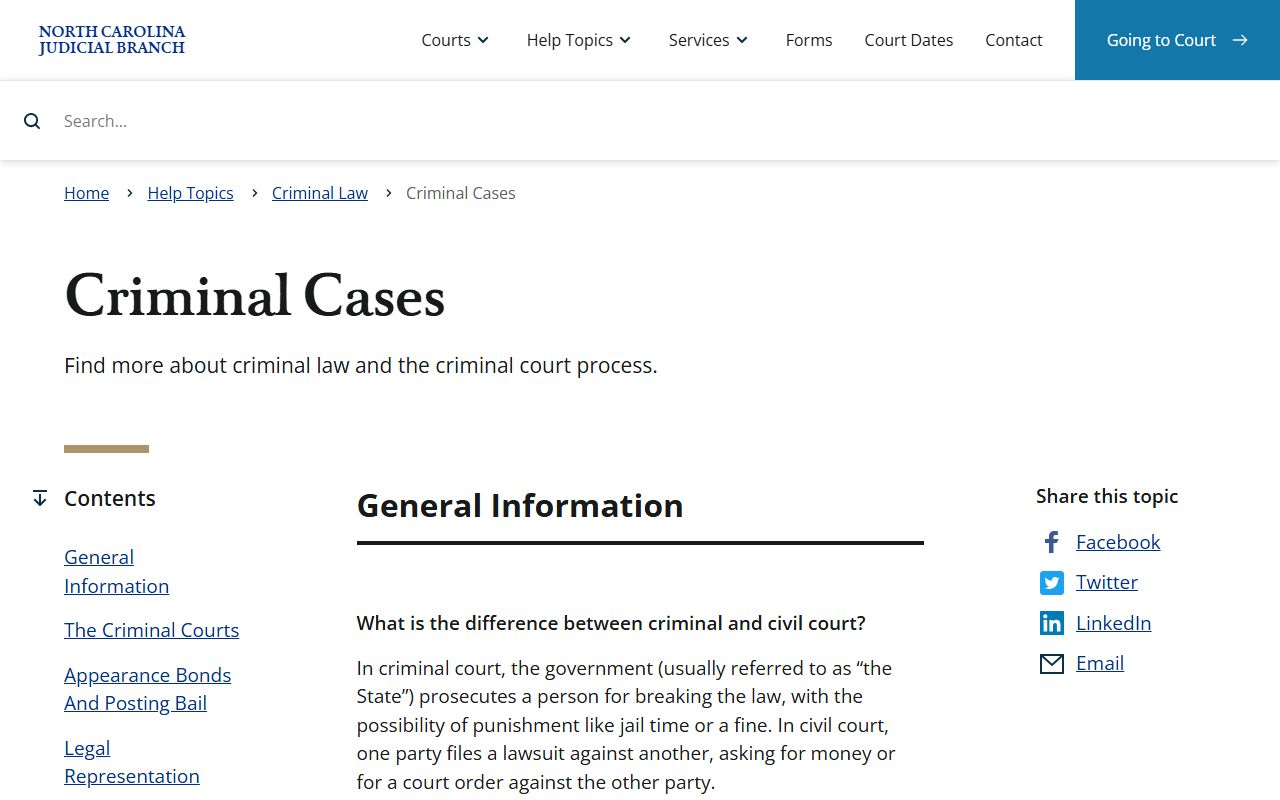 Pitt County criminal court records criminal cases help topic