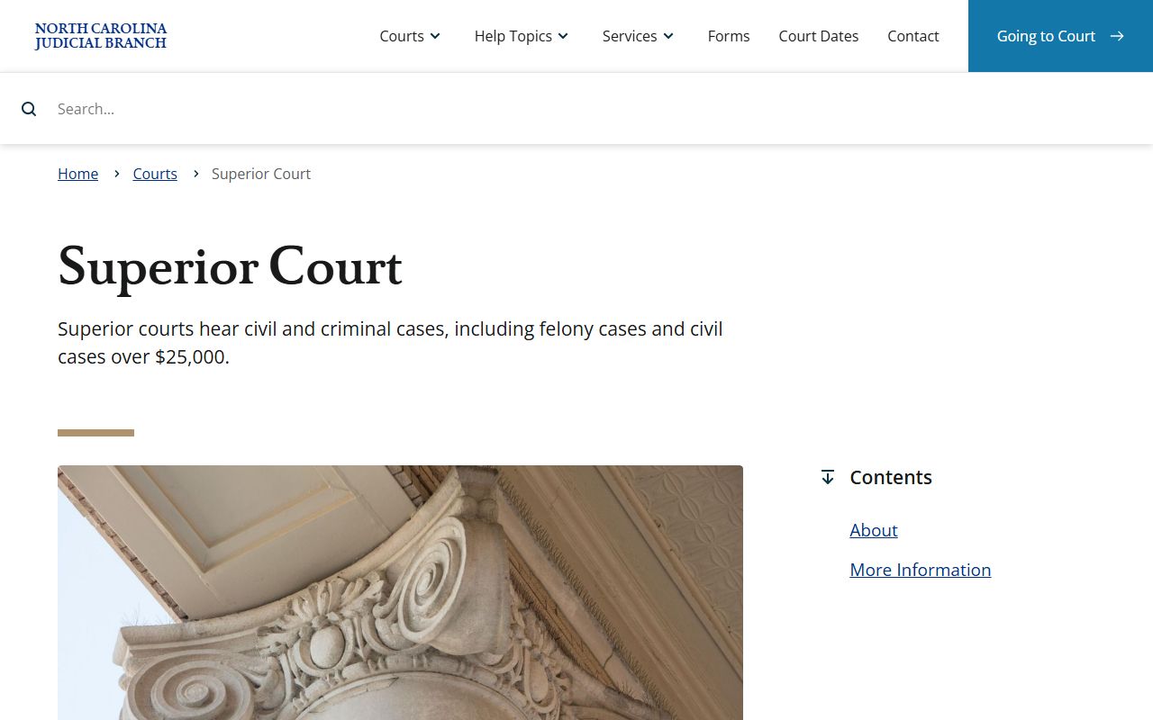 Pitt County court records Superior Court overview