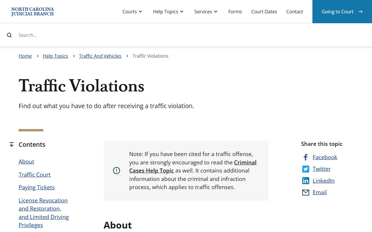 Pitt County traffic court records traffic violations source