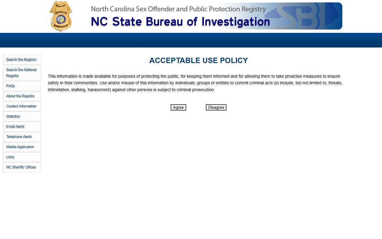 Pitt County warrant records NCSBI registry source